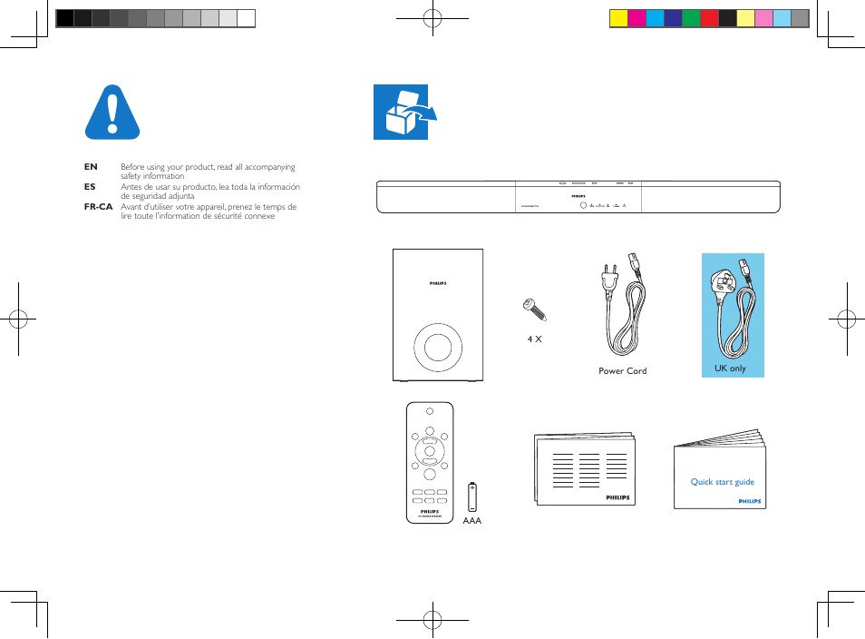 Philips HTL2151-F7 User Manual | Page 2 / 12