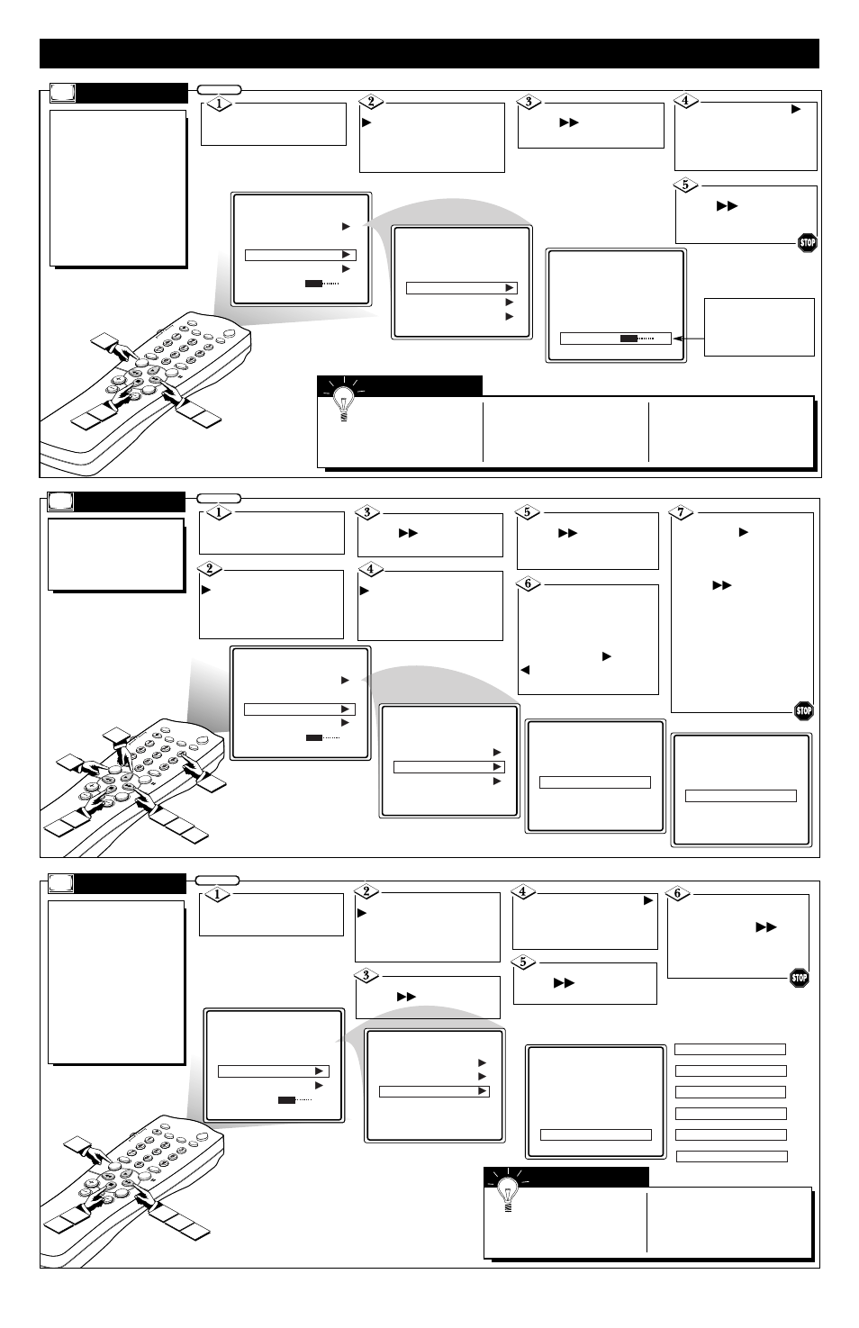 Setup f, Ow to, Se the | Eatures, Hannel, Xternal, Rogram | Philips TS3260C User Manual | Page 4 / 4