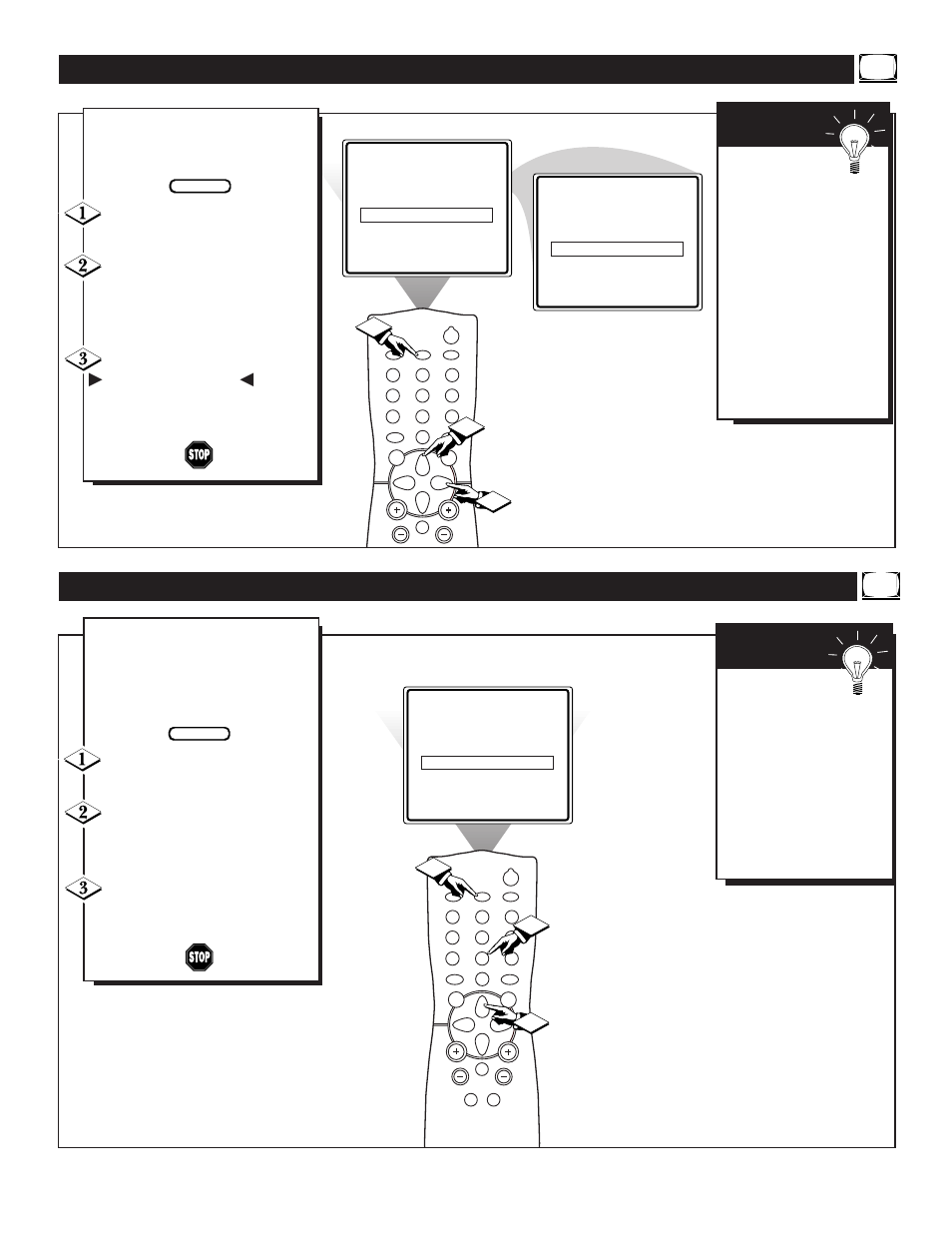 Ctivating the, Imer, Ontrol | Tart, Hannel | Philips PR1920C User Manual | Page 19 / 40
