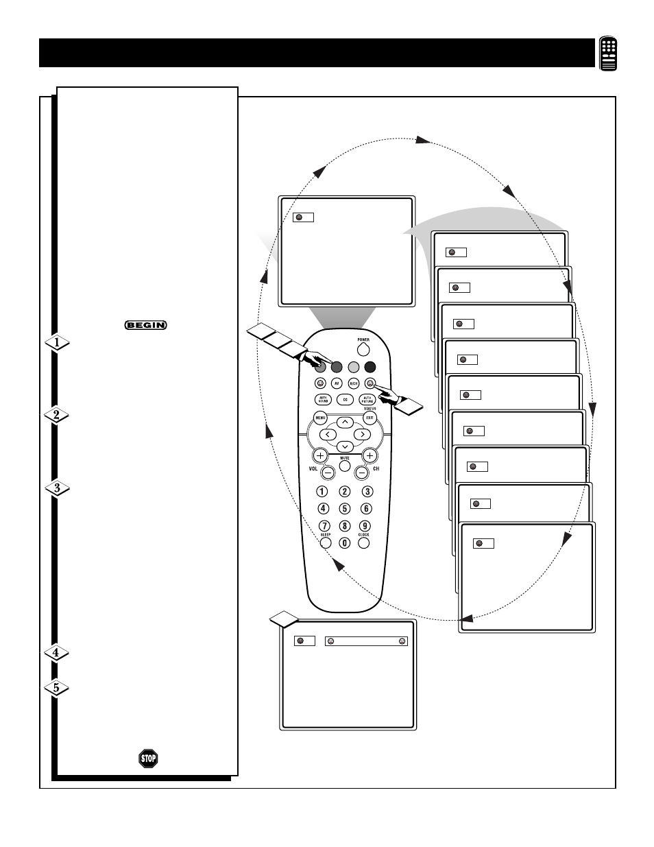 Sing the, Uadra, Uttons | Philips 19PS30C User Manual | Page 33 / 40