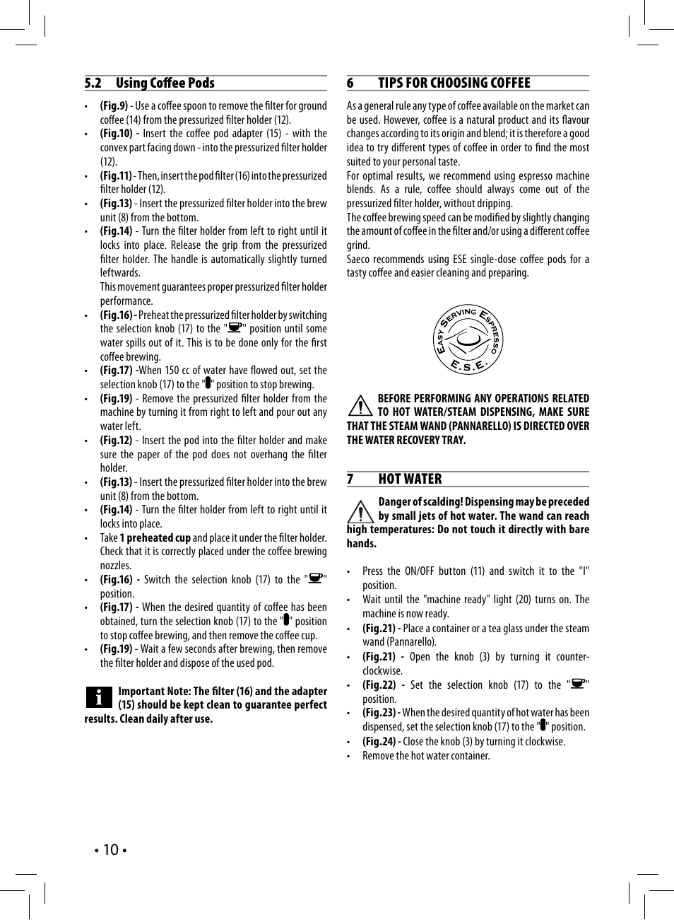 Philips HD8327-01 User Manual | Page 10 / 108