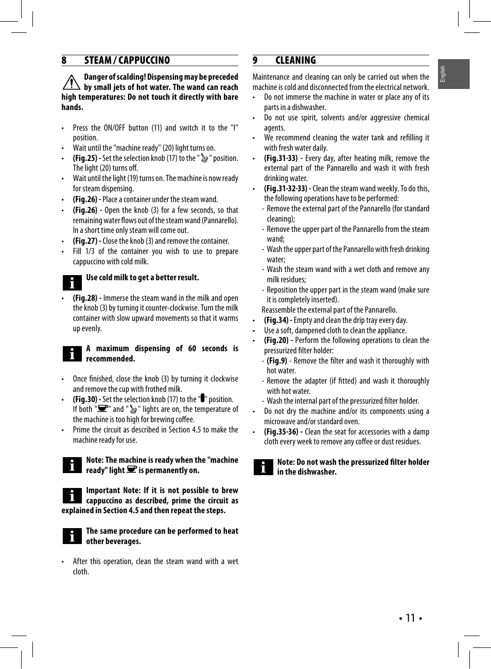 Philips HD8327-01 User Manual | Page 11 / 108
