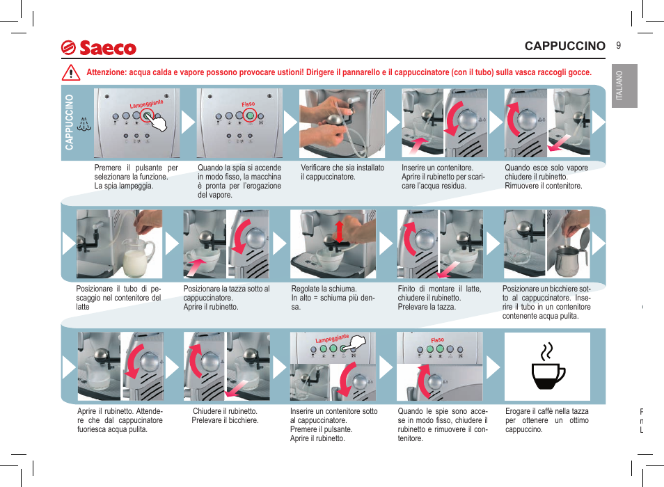 Cappuccino | Philips 10000071 User Manual | Page 9 / 128