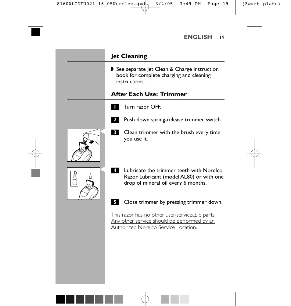 Philips 8160XLCC-40 User Manual | Page 19 / 44