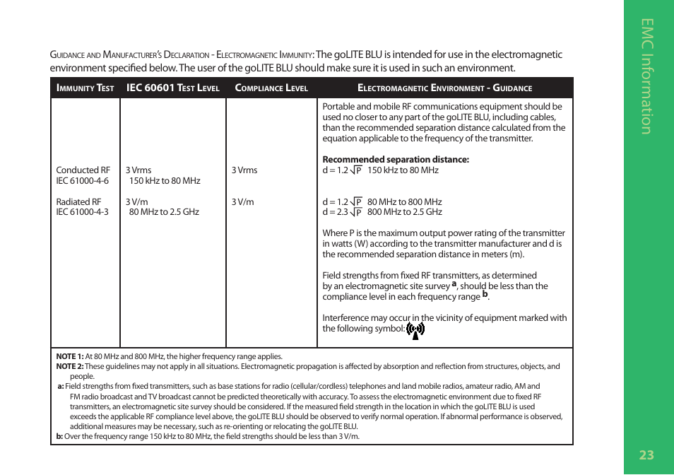 Emc inf or ma tion | Philips HF3329-60 User Manual | Page 24 / 26