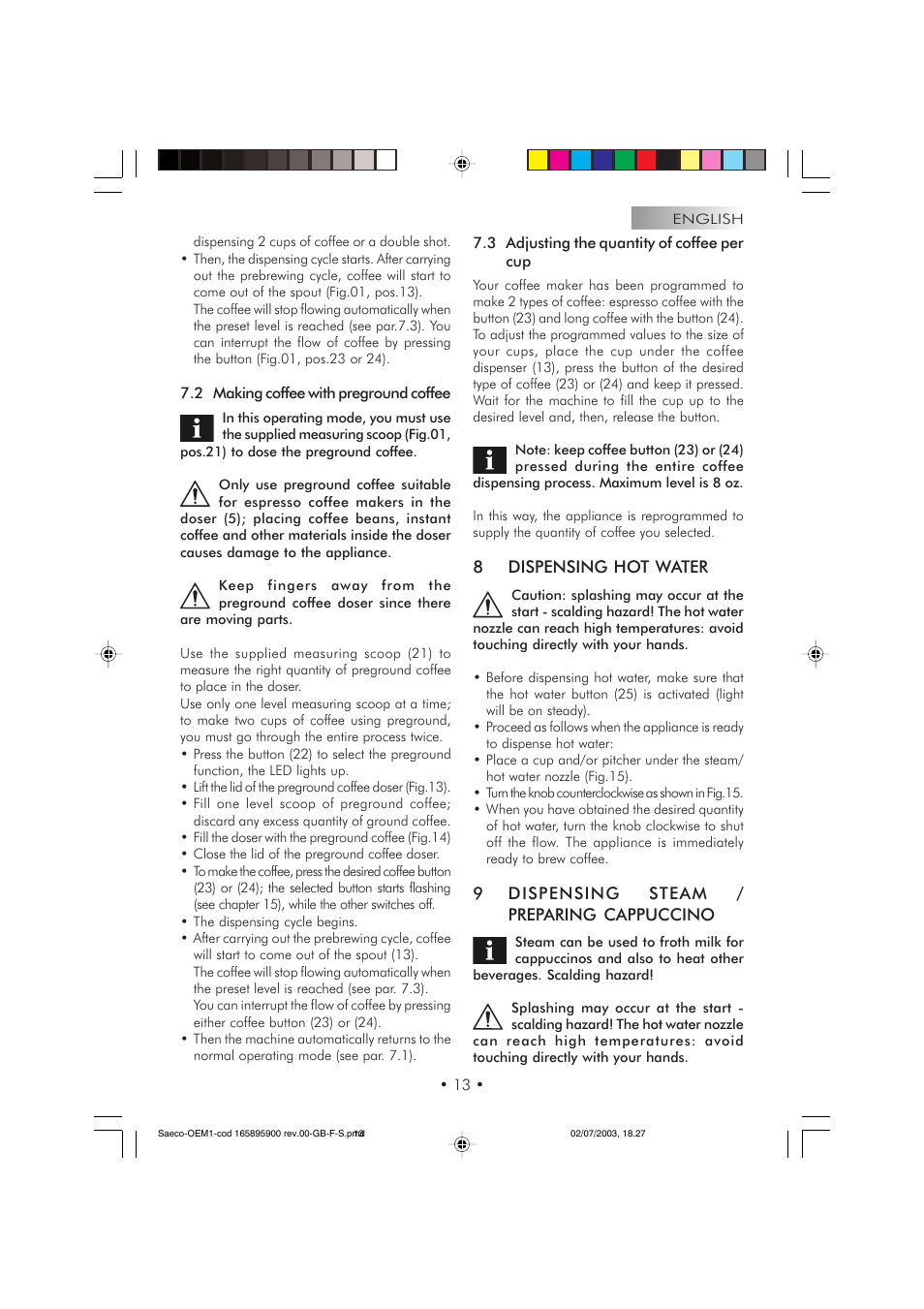 Philips 740613011 User Manual | Page 13 / 52