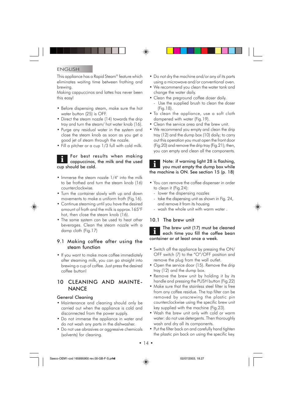 Philips 740613011 User Manual | Page 14 / 52