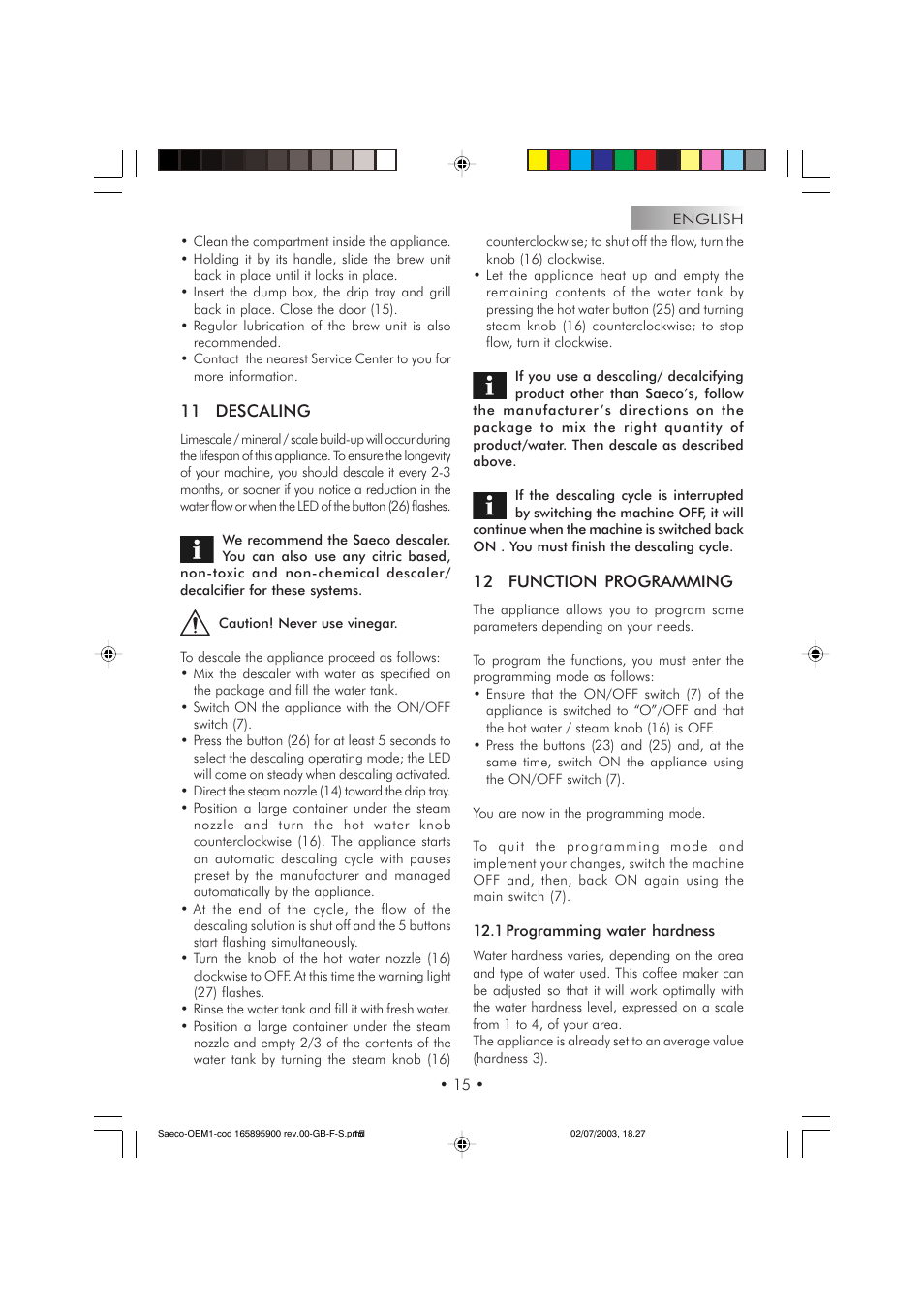 Philips 740613011 User Manual | Page 15 / 52