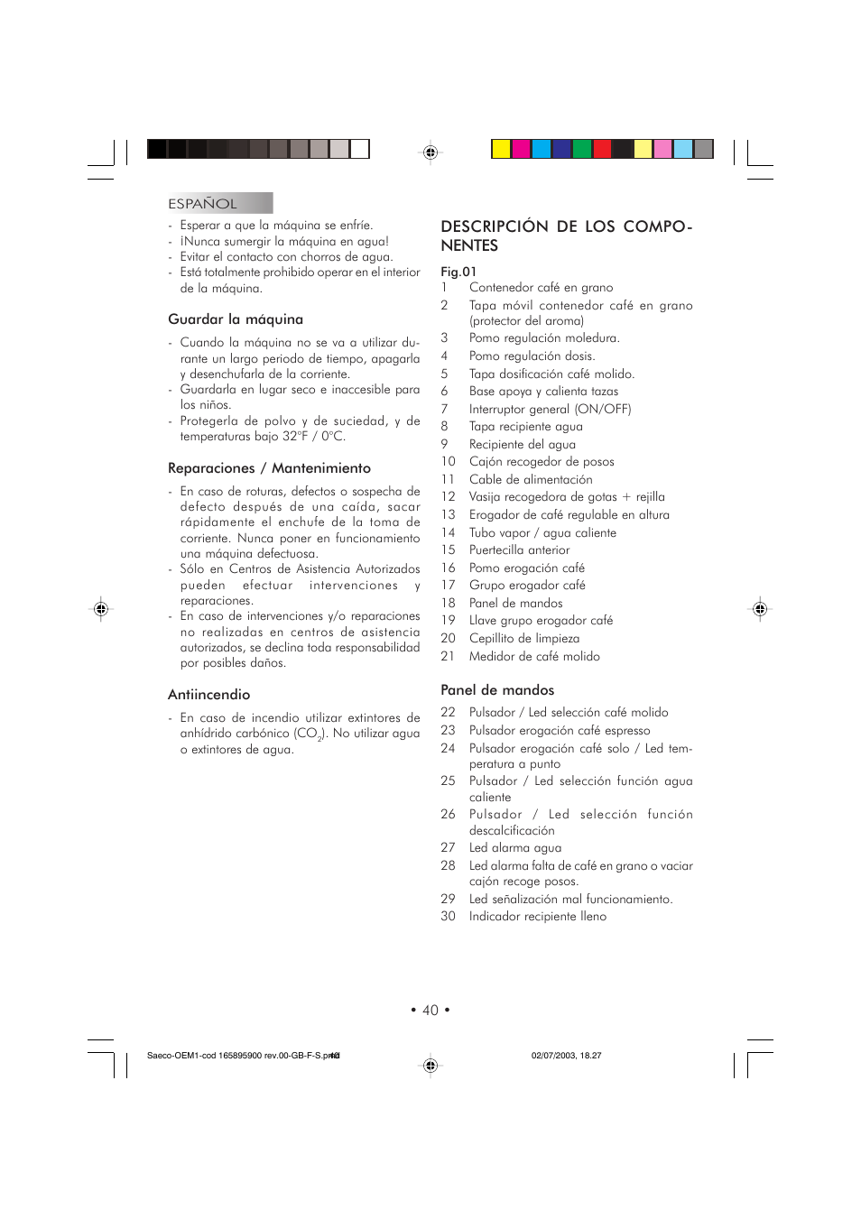 Philips 740613011 User Manual | Page 40 / 52