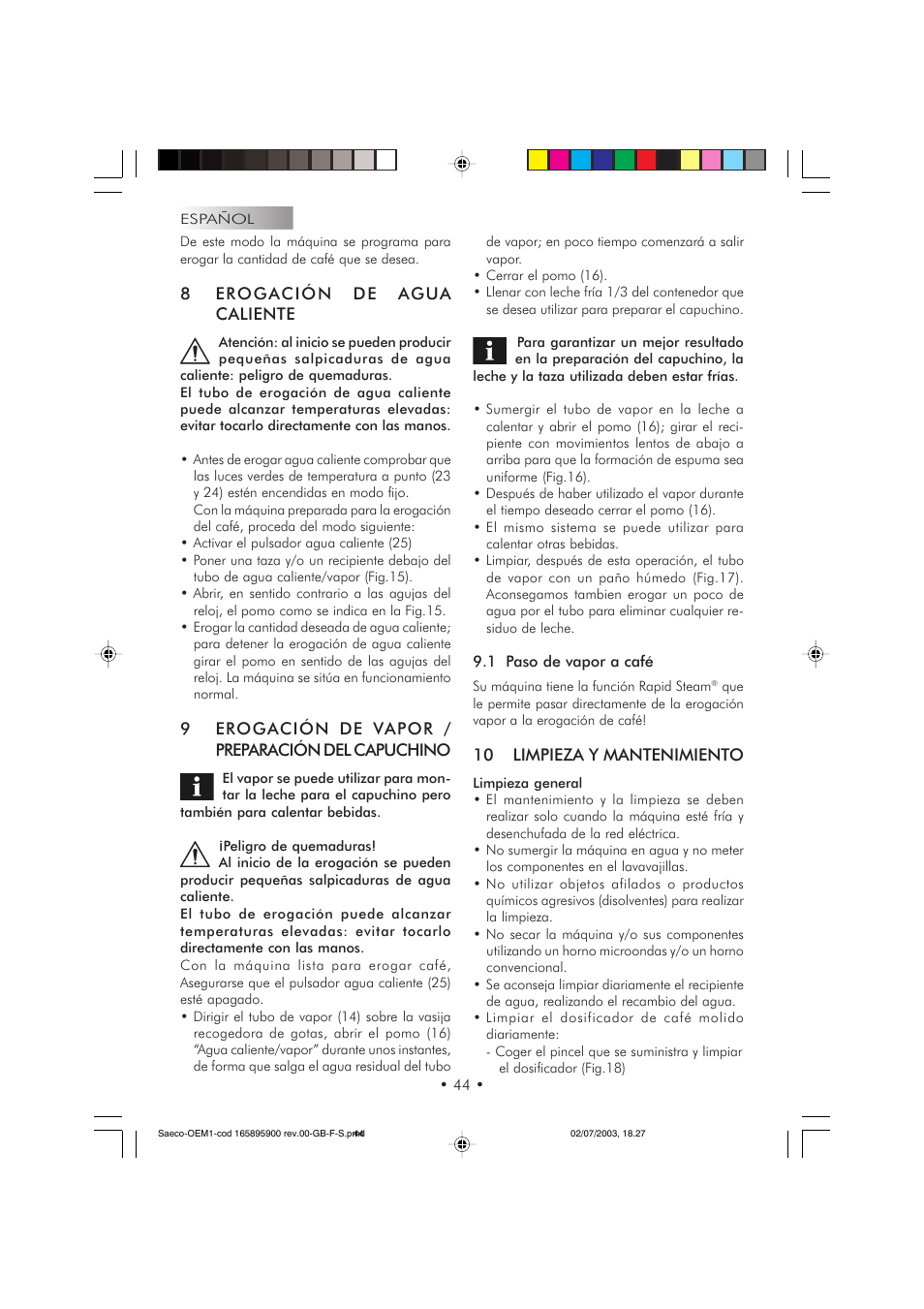 Philips 740613011 User Manual | Page 44 / 52