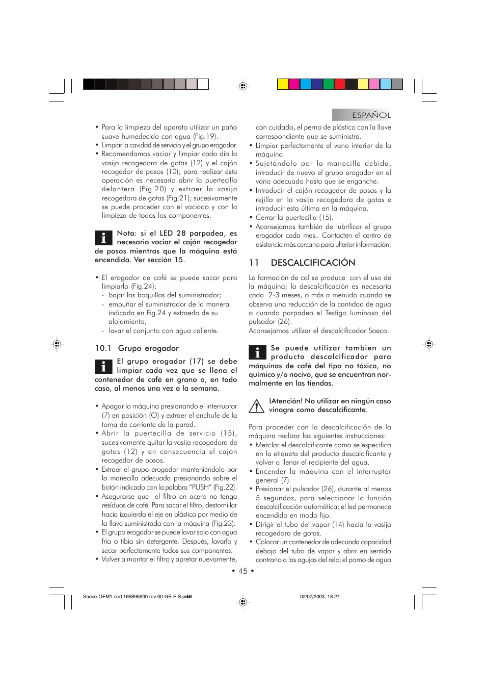 Philips 740613011 User Manual | Page 45 / 52