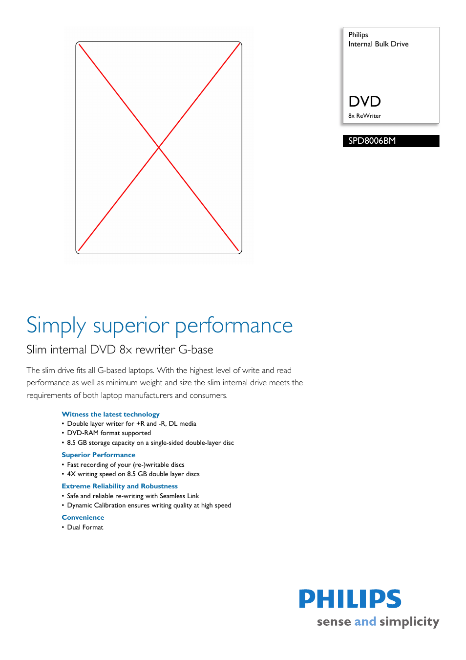 Philips SPD8006BM-17 User Manual | 2 pages