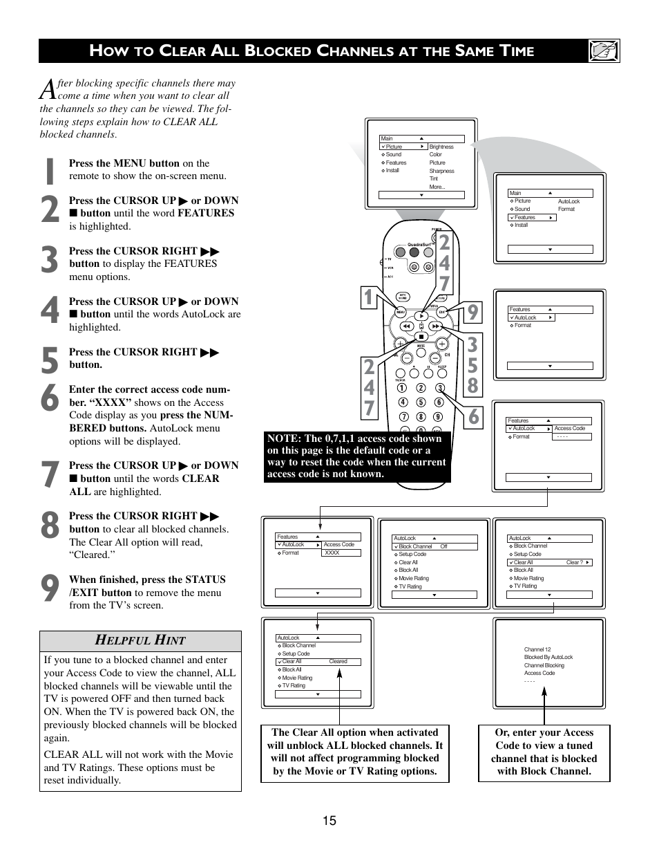 Philips 32PT563S User Manual | Page 15 / 40