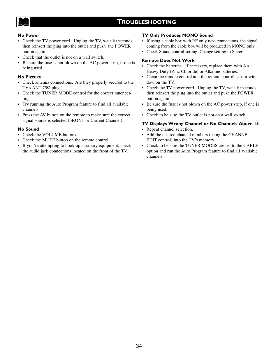 Philips 32PT563S User Manual | Page 34 / 40