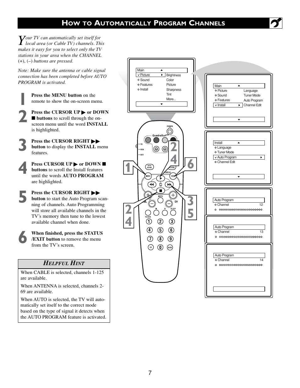 Philips 32PT563S User Manual | Page 7 / 40
