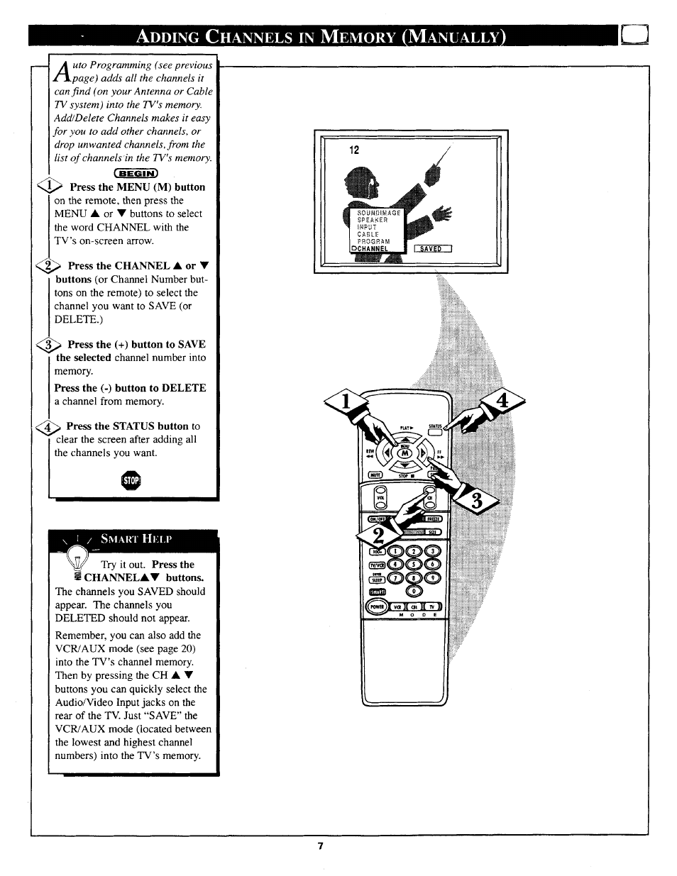 Try it out. press the ichannelav buttons | Philips TP3669C User Manual | Page 7 / 40