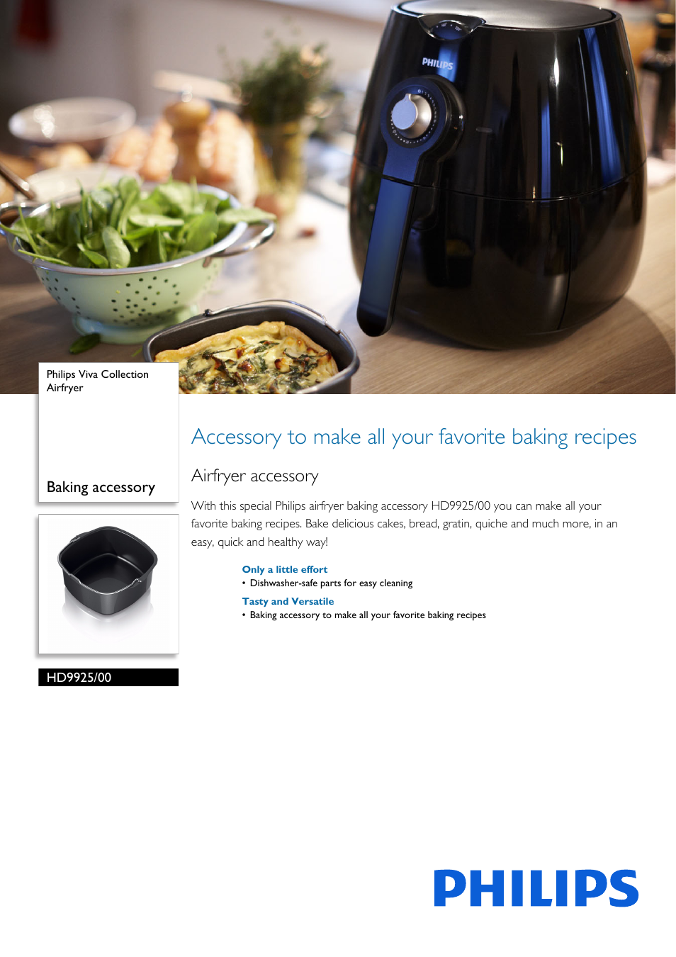 Philips HD9925-00 User Manual | 2 pages