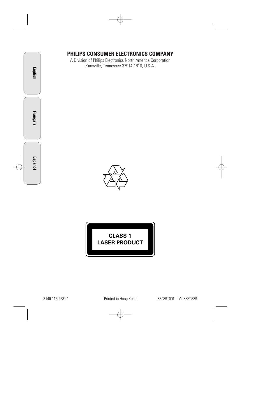 Philips AZ1015-17 User Manual | Page 44 / 44