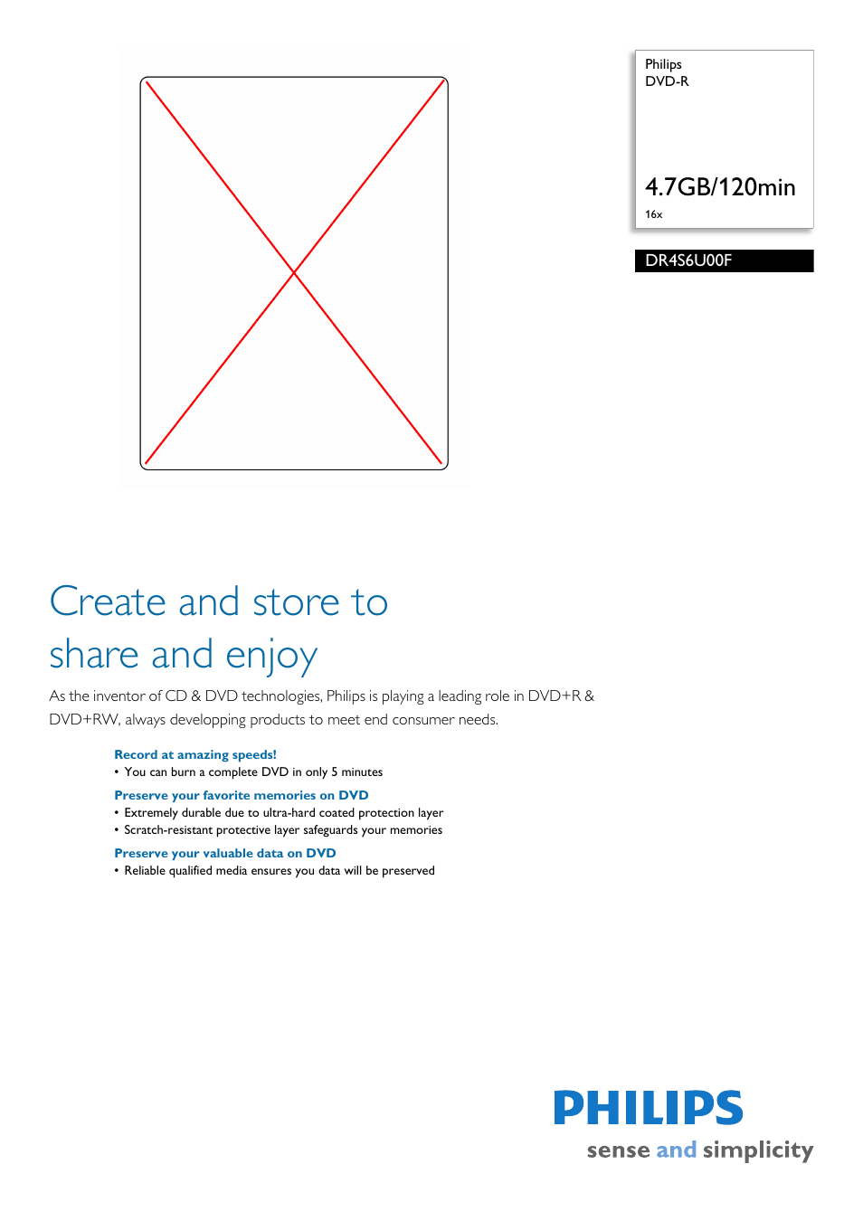 Philips DR4S6U00F-27 User Manual | 2 pages