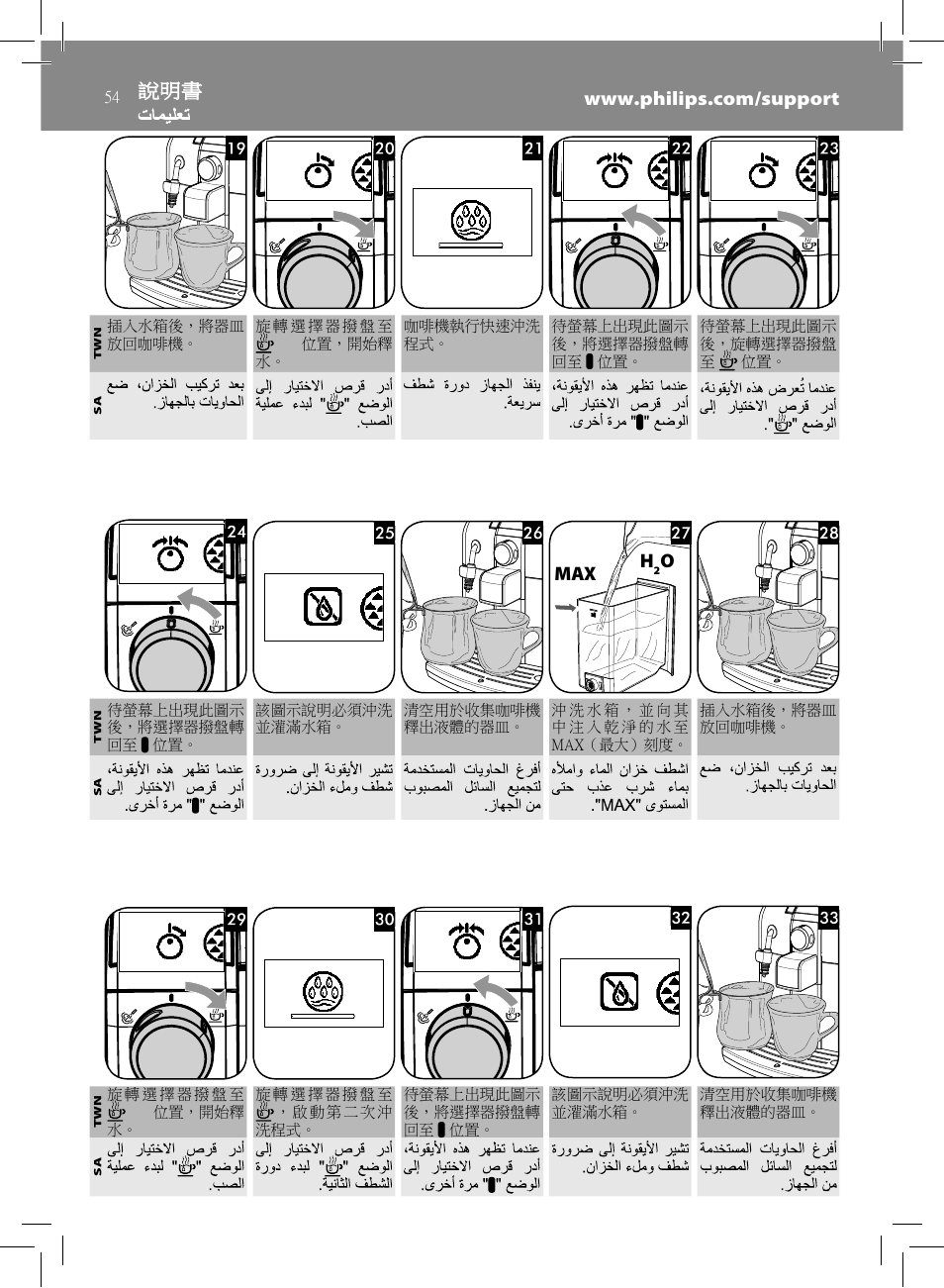 Omax | Philips HD8837-47 User Manual | Page 54 / 60
