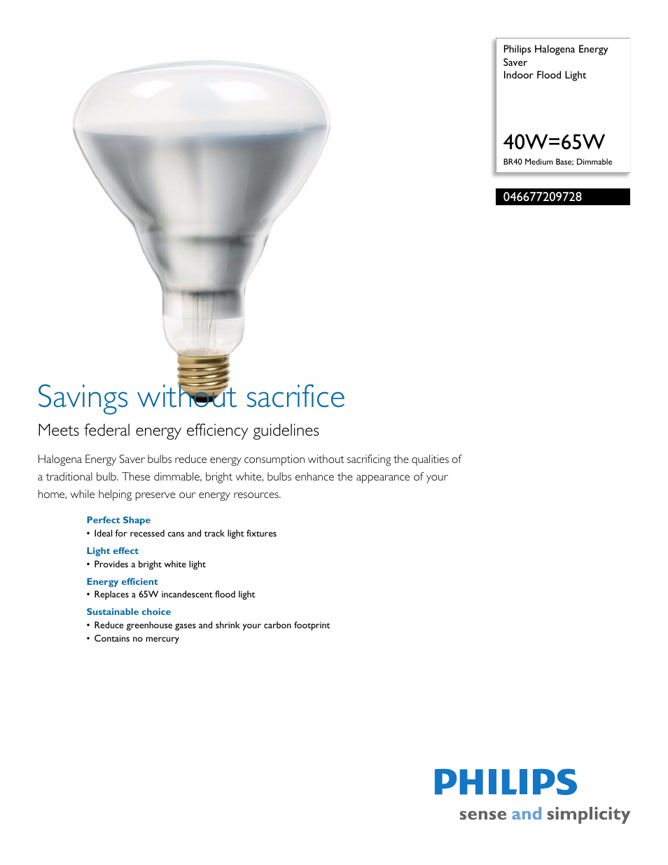 Philips 046677209728 User Manual | 2 pages