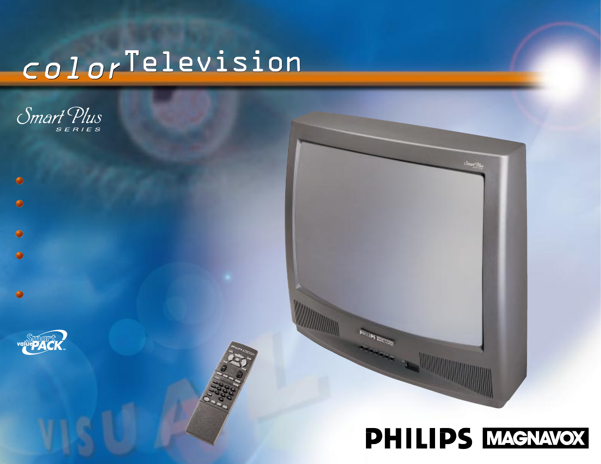 Philips COLOR TV 25 INCH TABLE User Manual | 2 pages