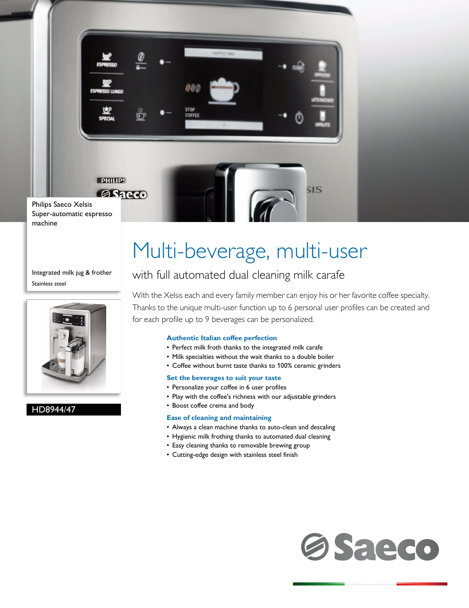 Philips HD8944-47 User Manual | 3 pages