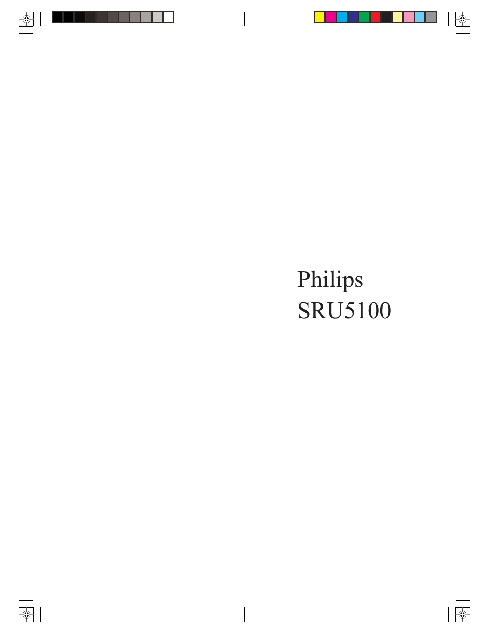 Philips SRU5100-27 User Manual | 23 pages