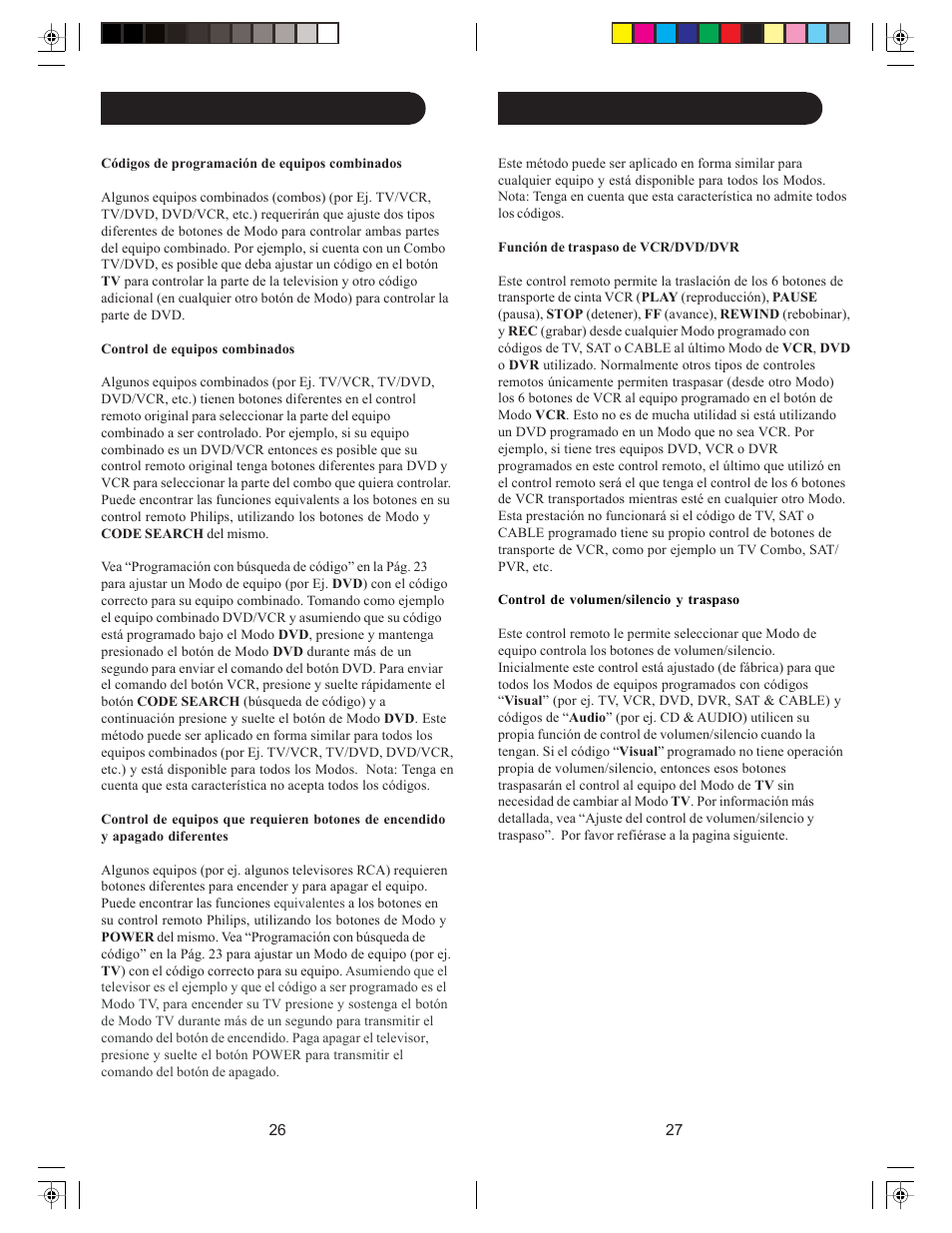 Preparación, cont | Philips SRU5100-27 User Manual | Page 14 / 23