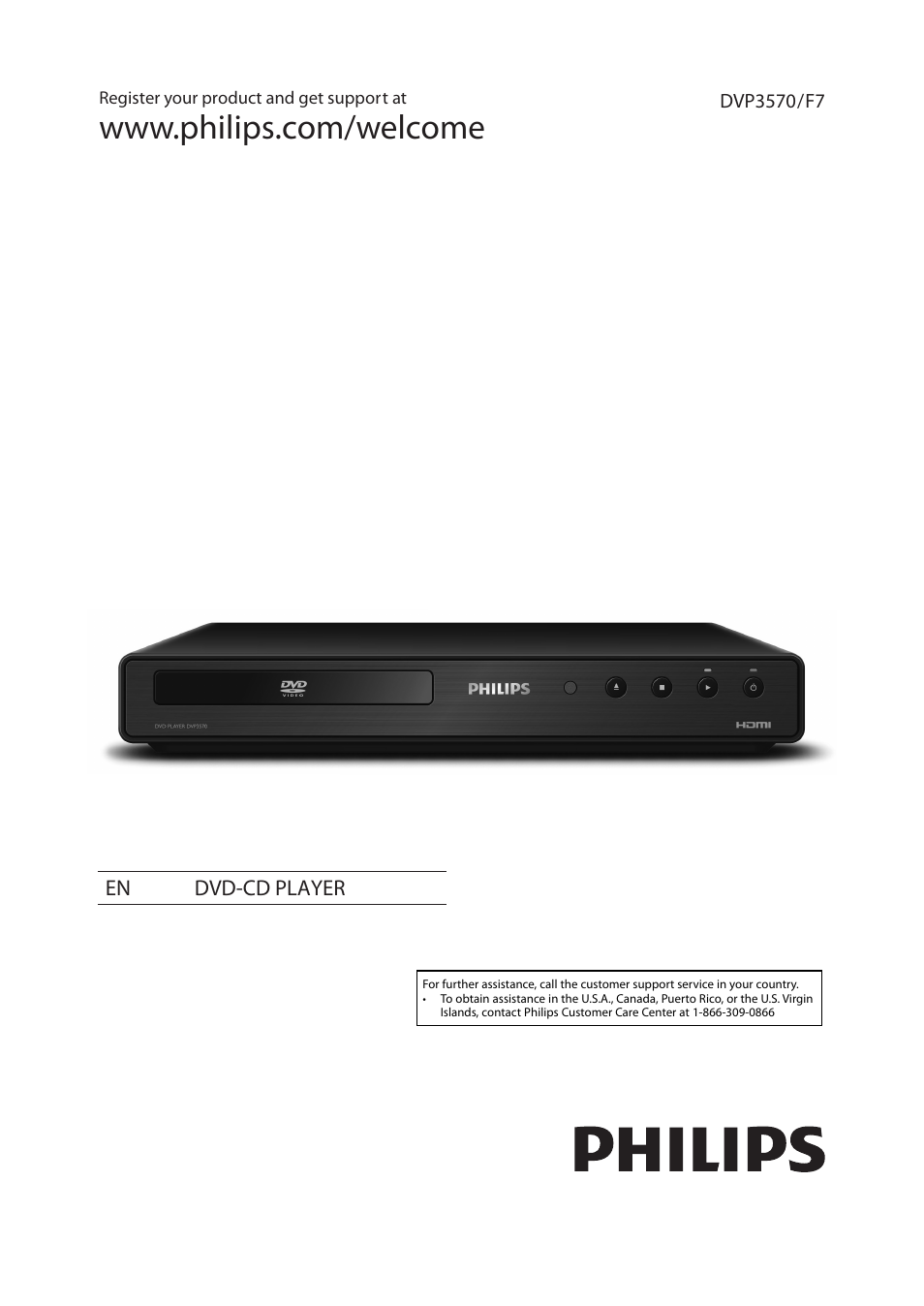 Philips DVP3570-F7 User Manual | 32 pages