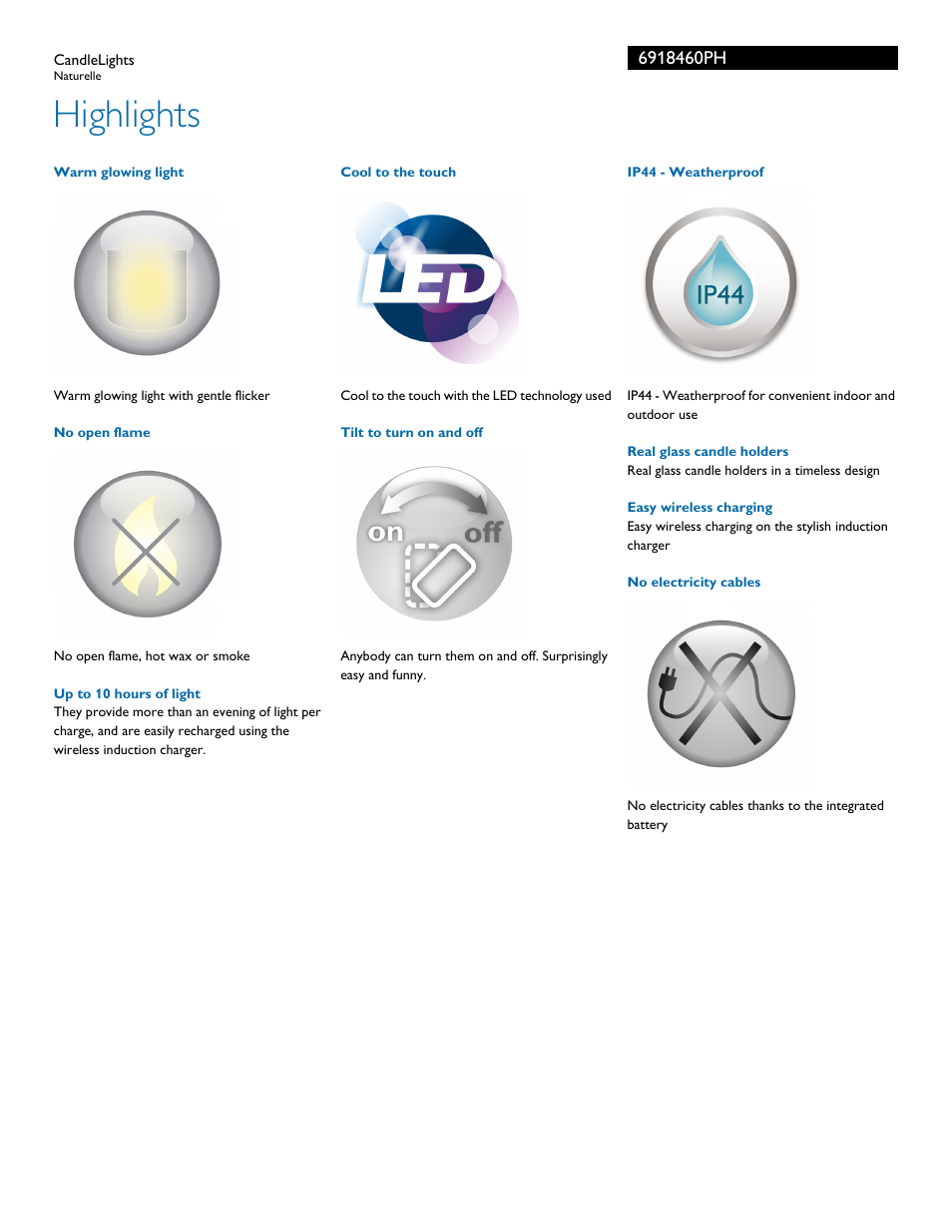 Highlights | Philips 6918460PH User Manual | Page 2 / 3