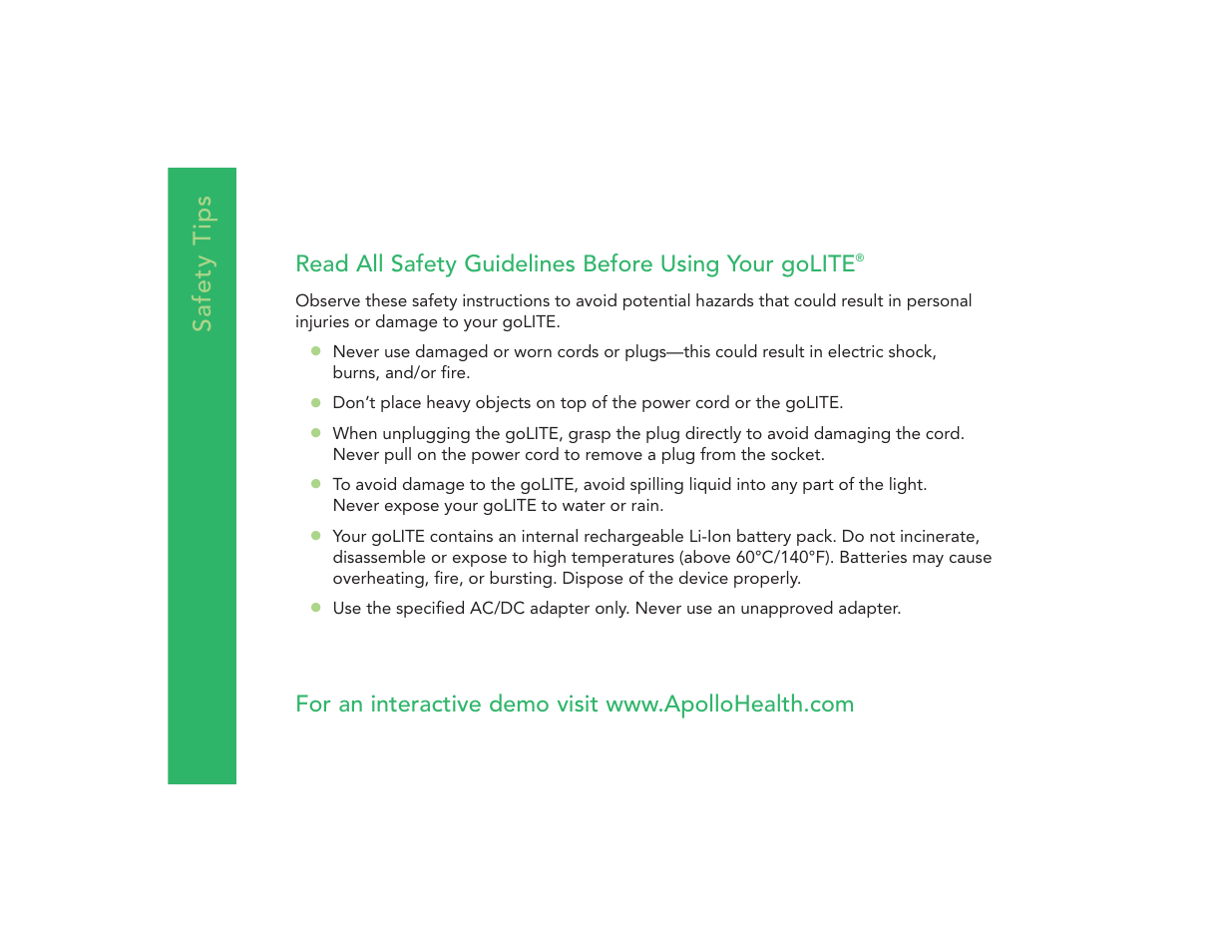 Philips goLITE M2 HF3230 User Manual | Page 3 / 18