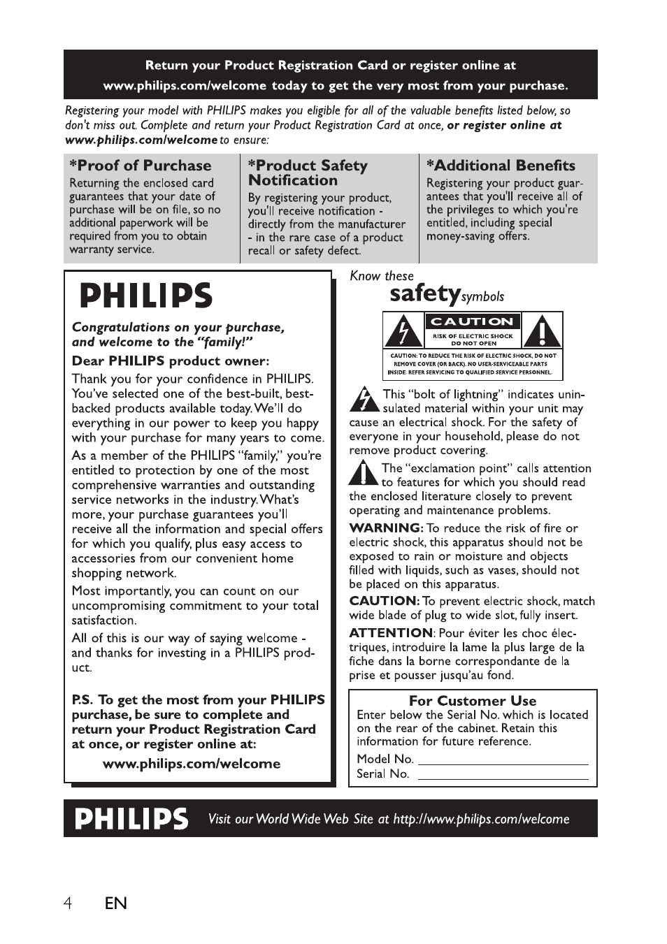 Philips PET7402-37B User Manual | Page 4 / 25
