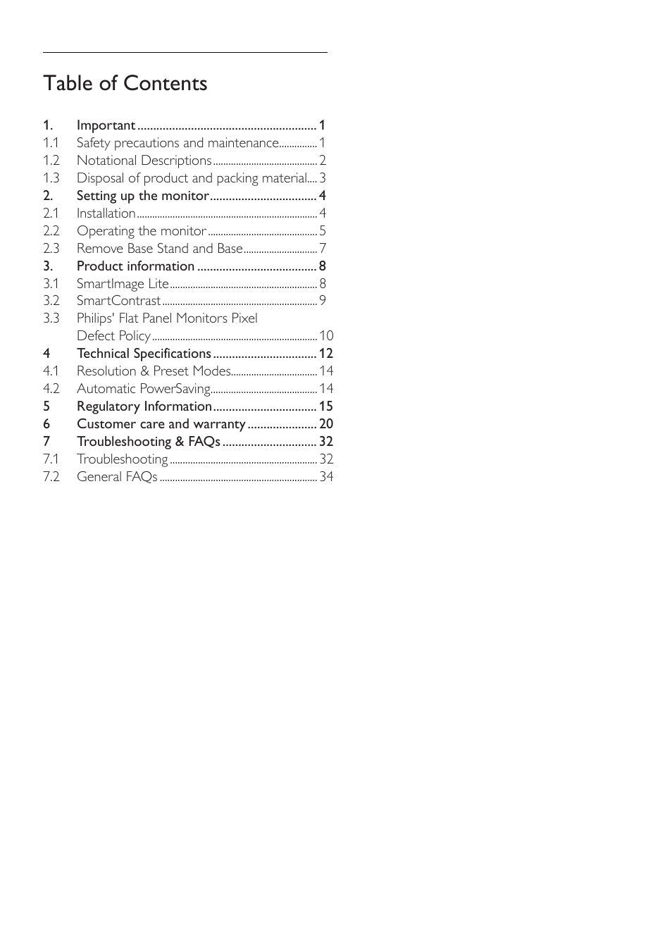 Philips 190E2FB-00 User Manual | Page 2 / 39