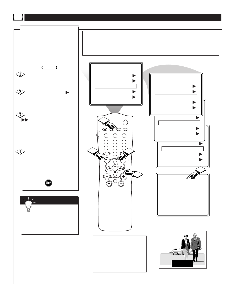 Sing the, Losed, Aption | Ontrol | Philips 20PT30B User Manual | Page 12 / 40