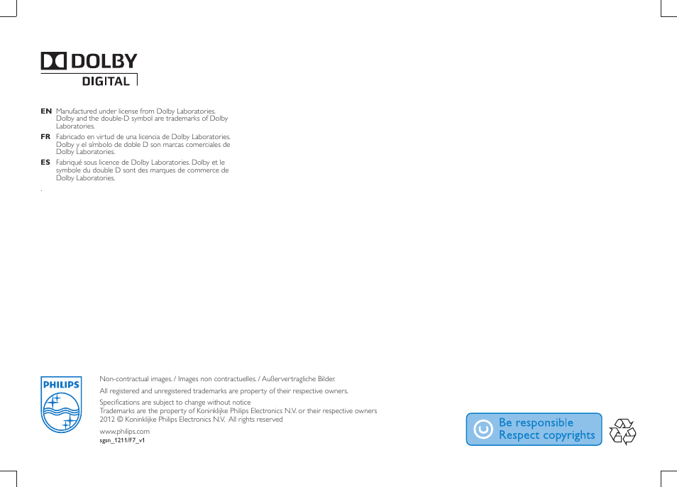 Philips CSS2123B-F7 User Manual | Page 16 / 16