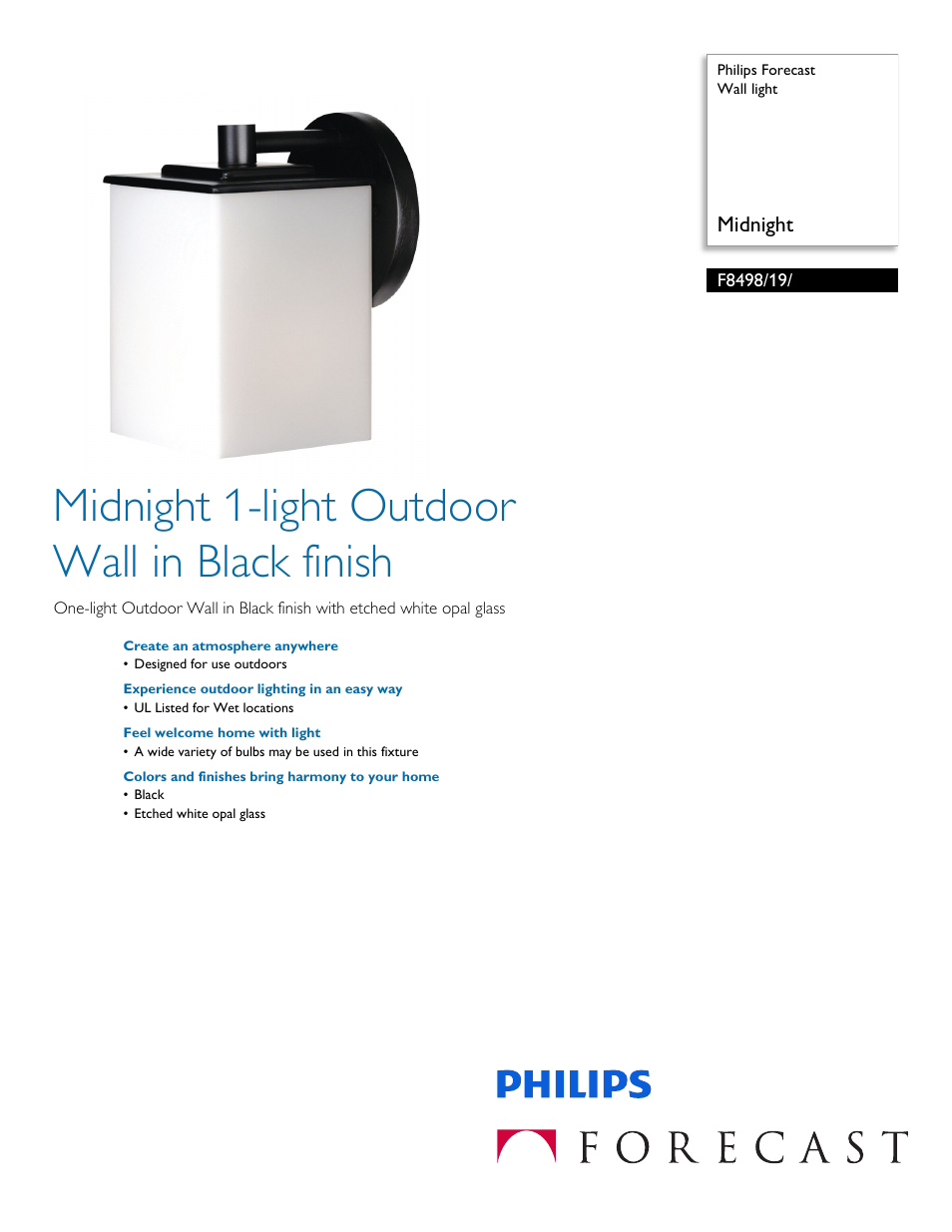 Philips F849819 User Manual | 2 pages