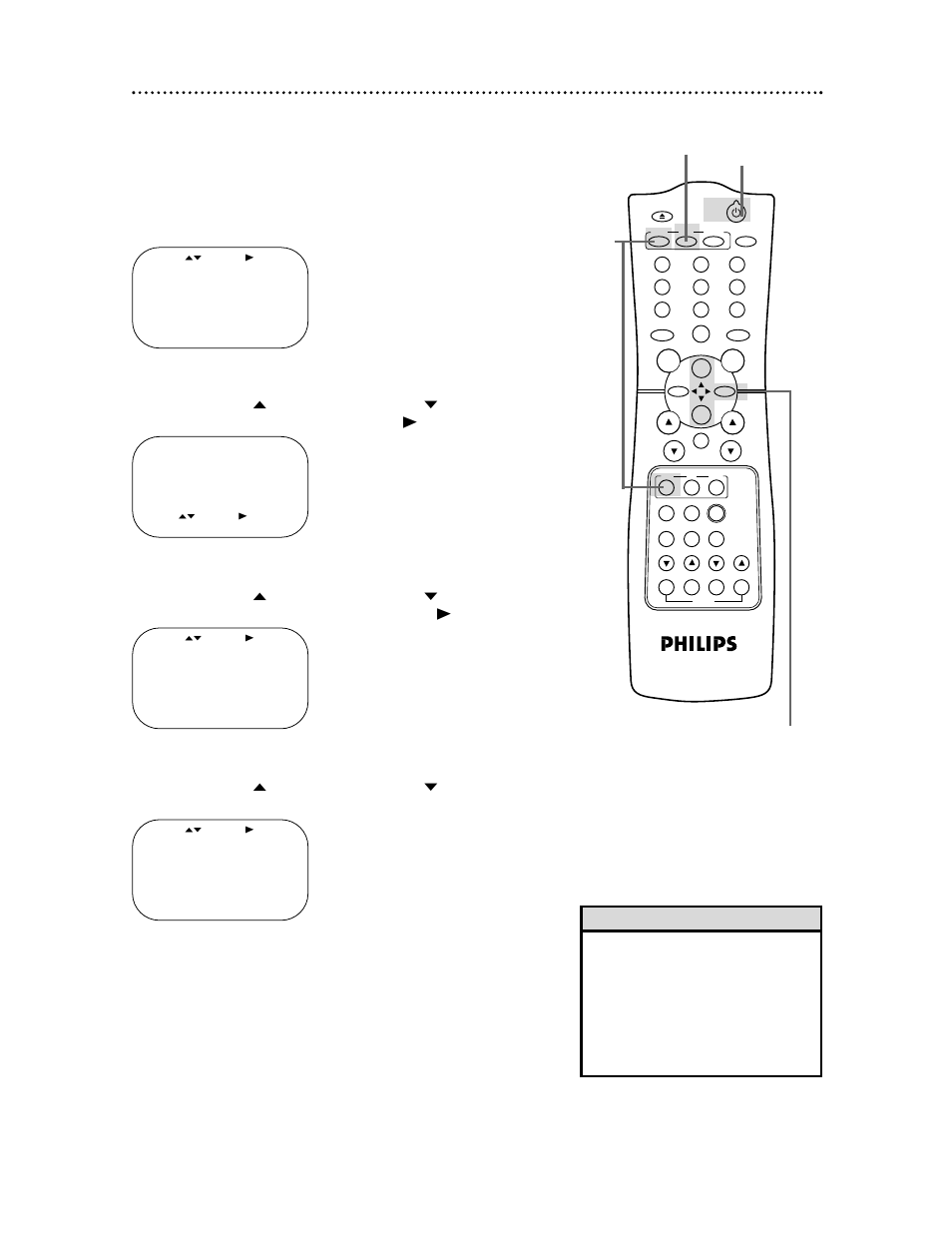 Setting the clock (cont’d) 19, Time zone, Helpful hints | Philips VR674CAT User Manual | Page 19 / 65