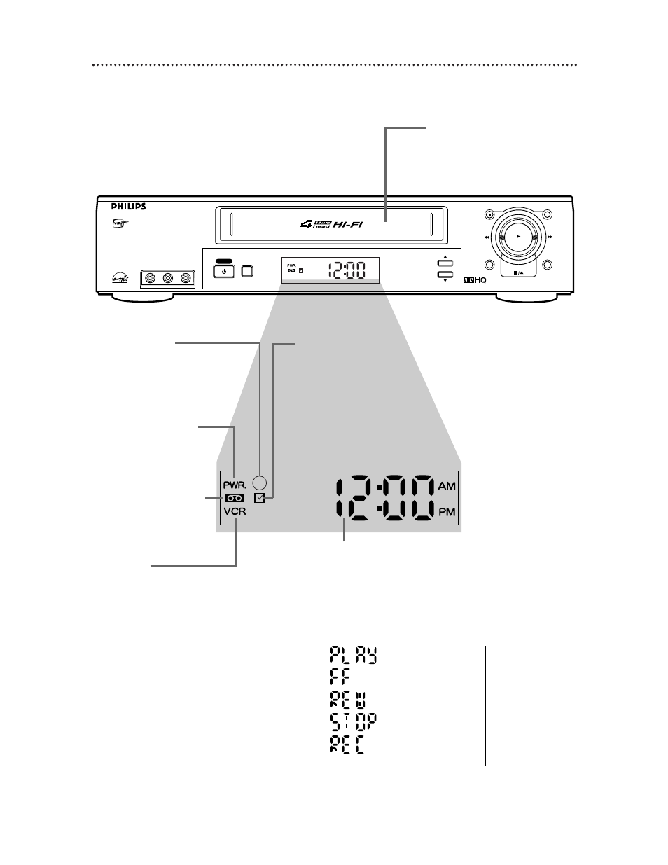 Vcr display panel 27 | Philips VR674CAT User Manual | Page 27 / 65