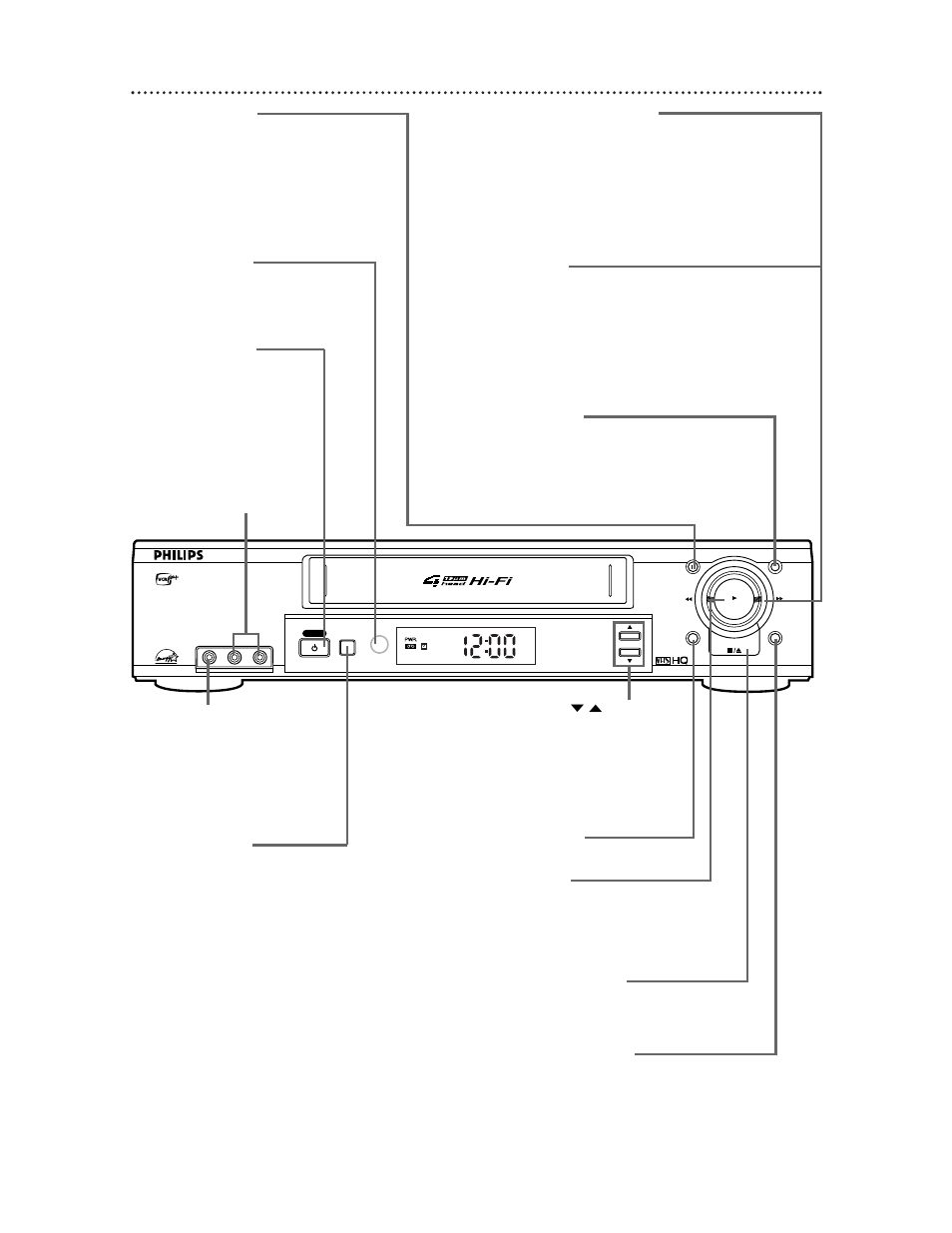 28 front panel | Philips VR674CAT User Manual | Page 28 / 65