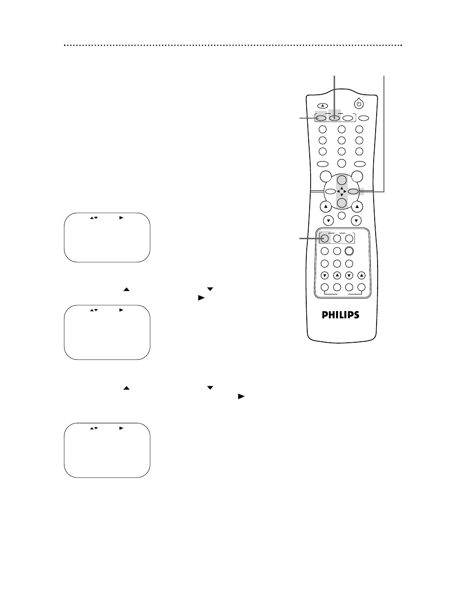 54 blue background | Philips VR674CAT User Manual | Page 54 / 65