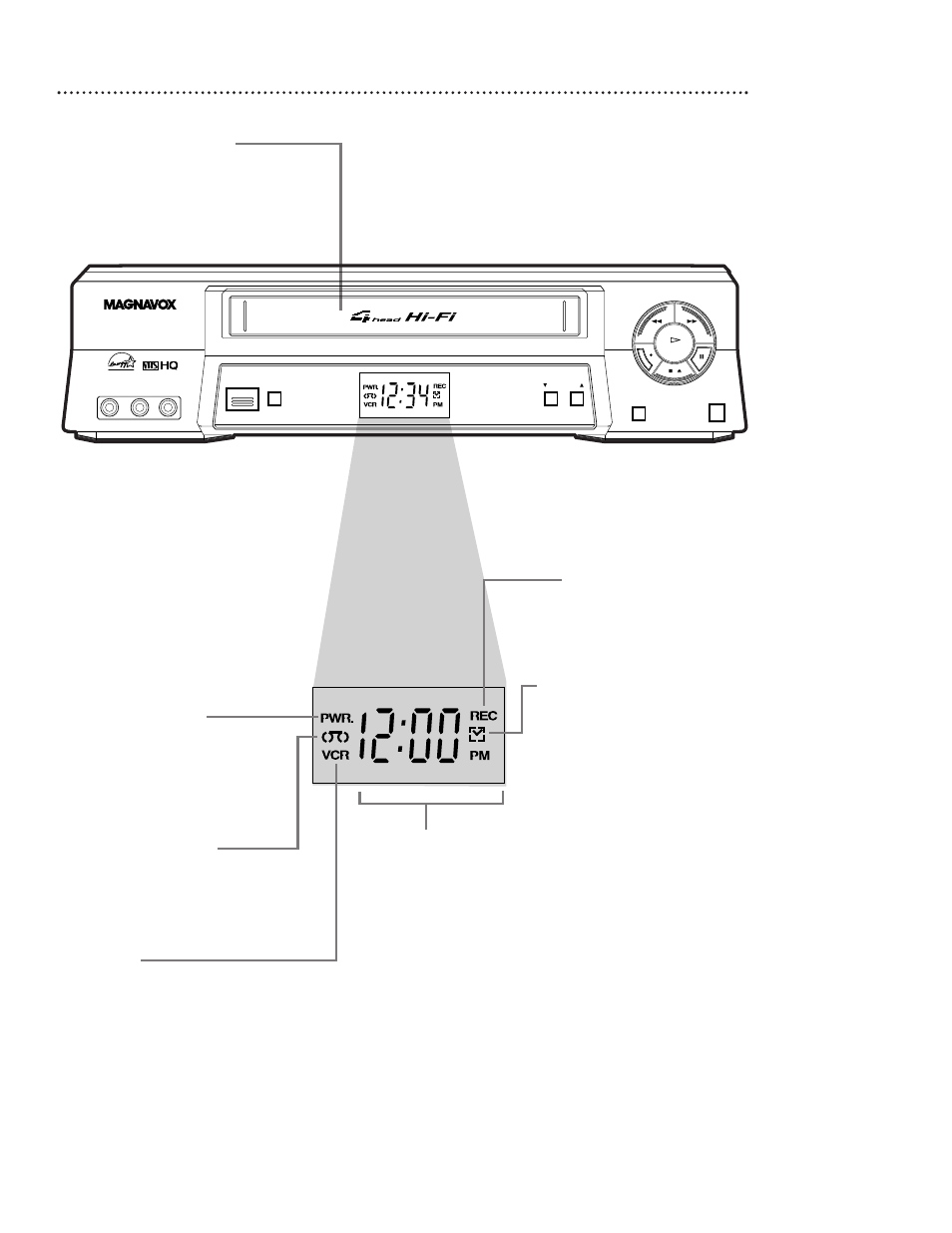 Vcr display panel 21 | Philips VR602BMG99 User Manual | Page 21 / 48