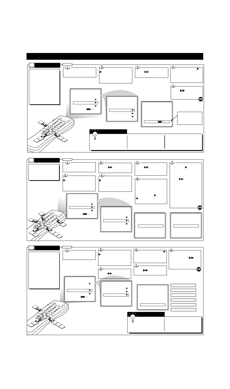 Setup f, Ow to, Se the | Eatures, Hannel, Xternal, Rogram | Philips PS1966C User Manual | Page 4 / 4