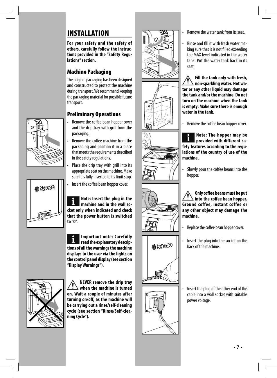 Installation | Philips HD8833-47 User Manual | Page 7 / 28