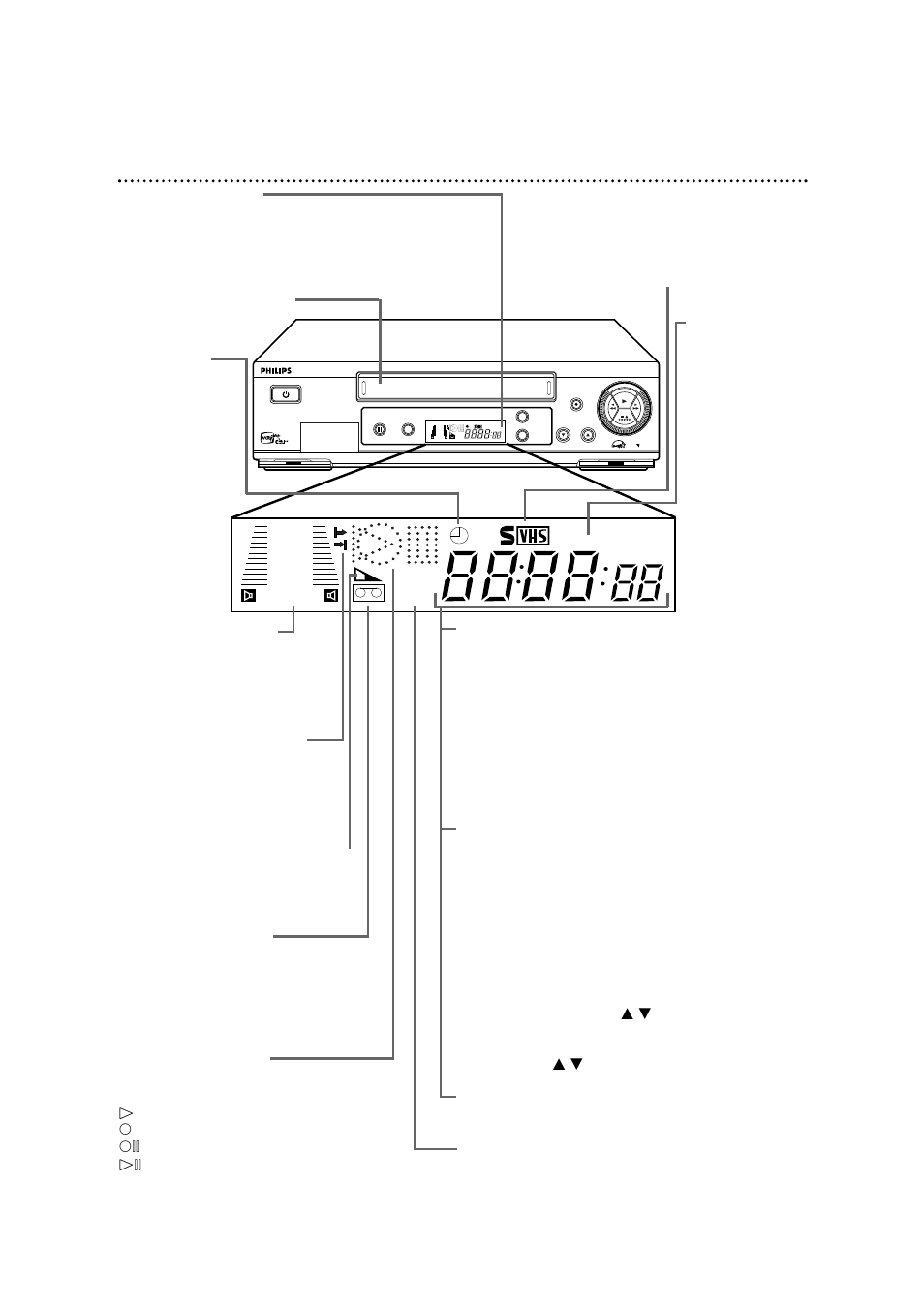 Display panel 21 | Philips VR960BPH99 User Manual | Page 21 / 71