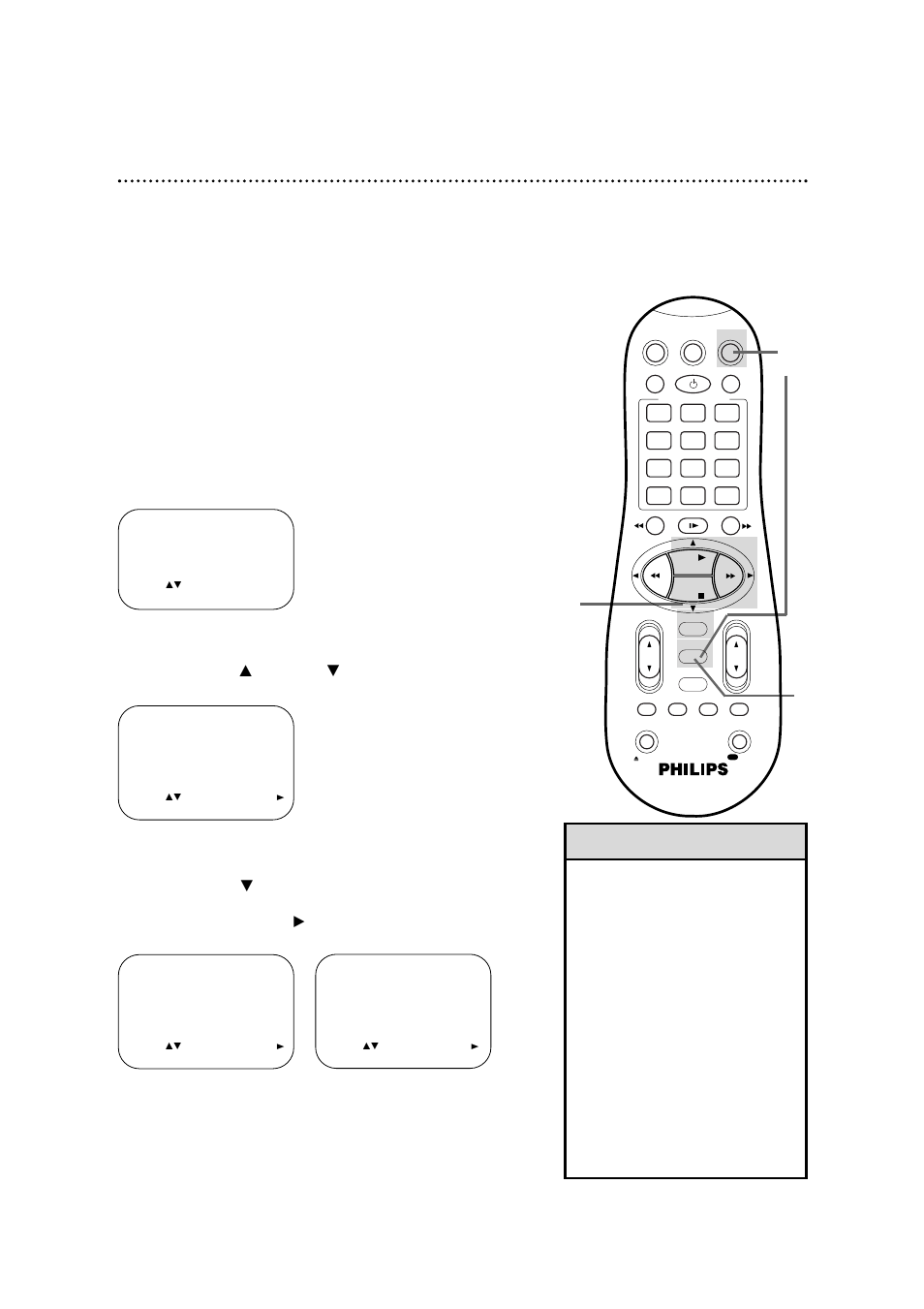 Record link 35, Helpful hints, Press the vcr button, then press the menu button | Philips VR960BPH99 User Manual | Page 35 / 71