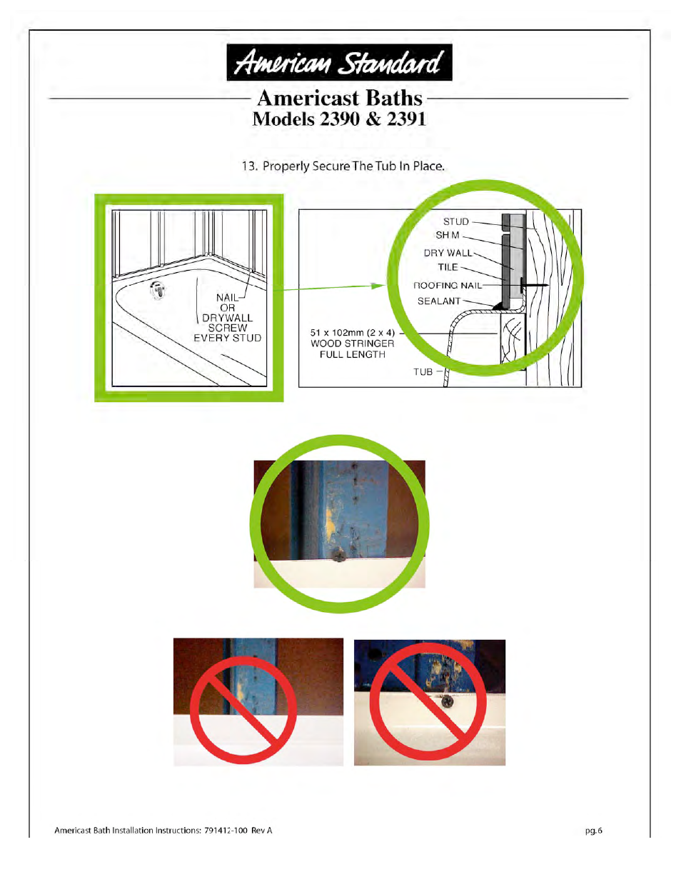 American Standard 2390.202 User Manual | Page 10 / 12