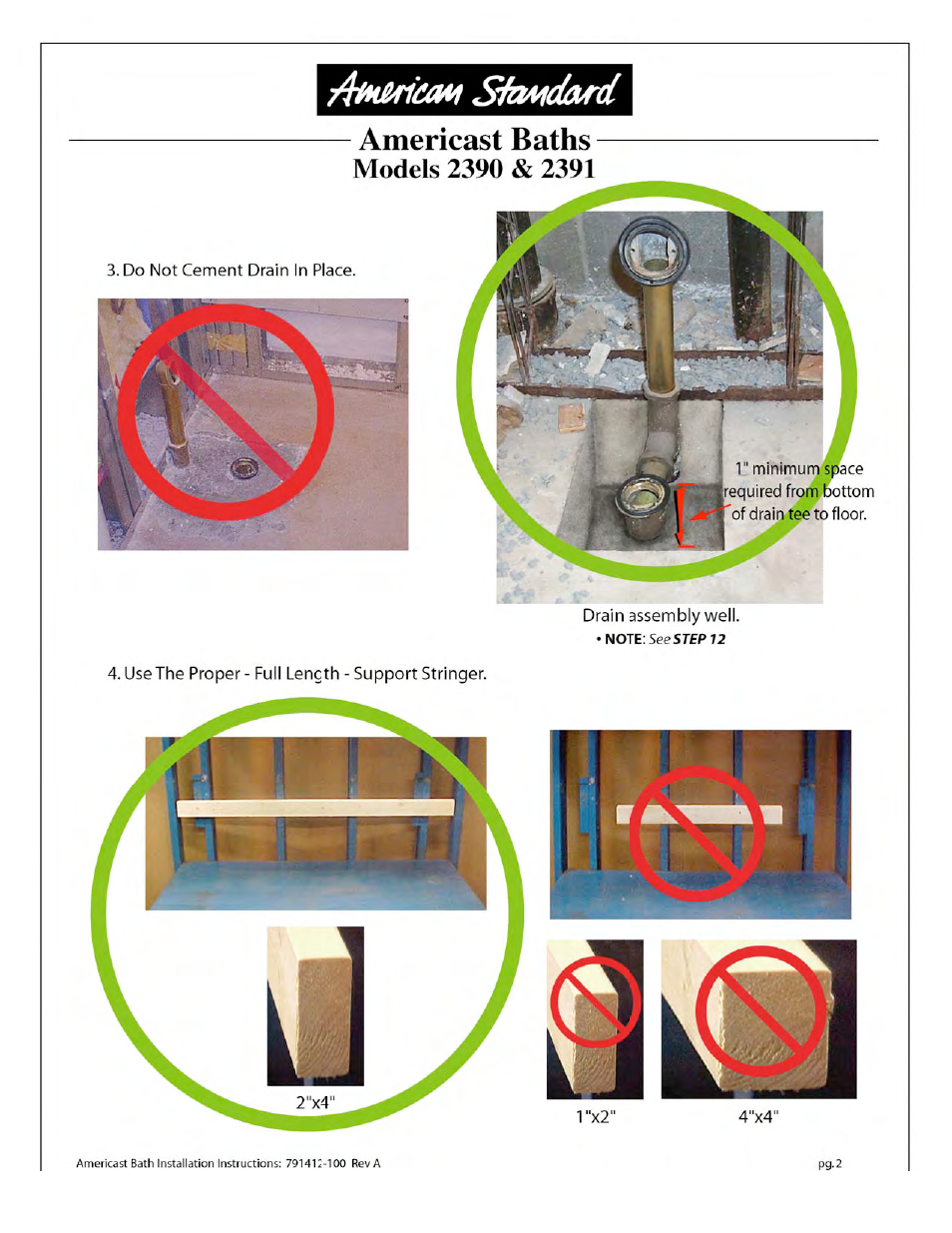 American Standard 2390.202 User Manual | Page 6 / 12
