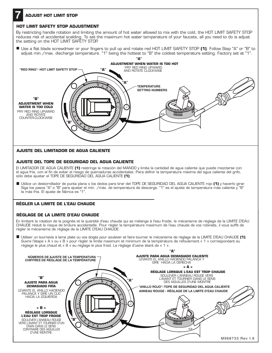 American Standard Colony Soft Single Control Kitchen Faucet 4175.5 User Manual | Page 3 / 4
