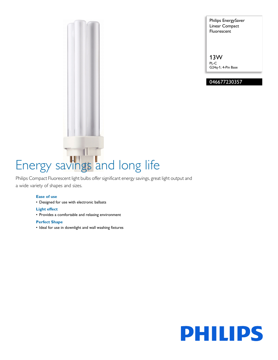Philips 046677230357 User Manual | 2 pages